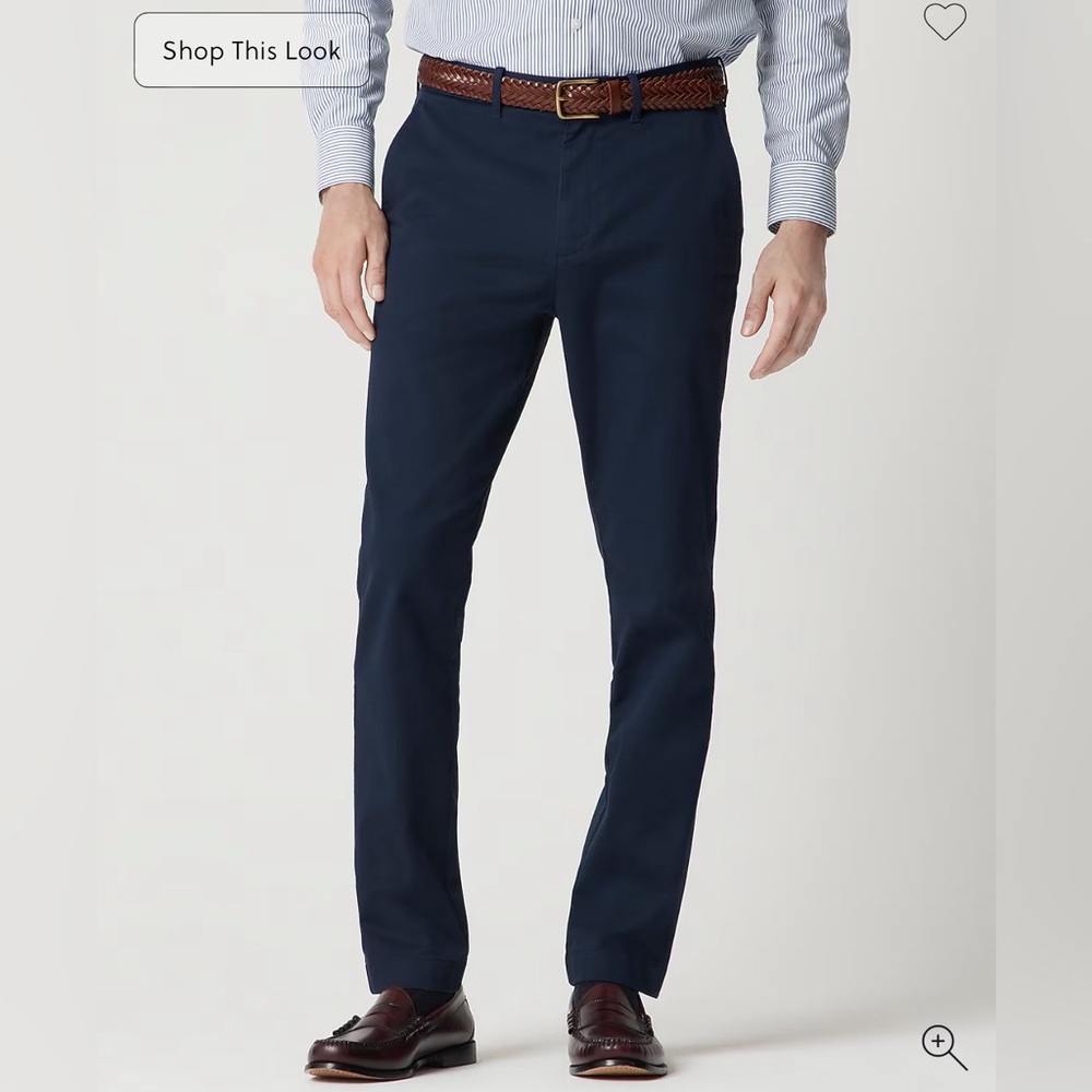 J Crew Athletic Slim Fit Original Chino Pant Size 38 x 32 Navy Blue NEW w/ Tag